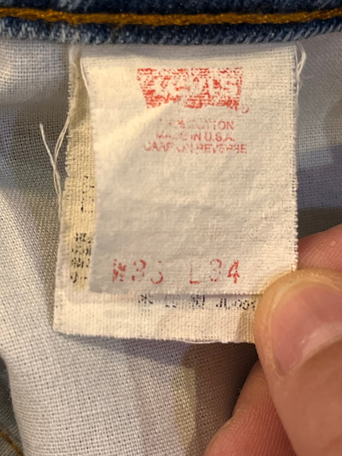 90’s Levi’s 510 USA 데님 팬츠 W33 L34 (미국제) 상품이미지6