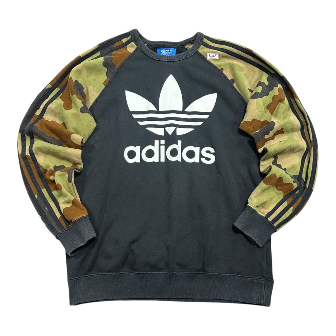 ✨ (바배) 아디다스 파이어버드 빅로고 카모 맨투맨  상품이미지1