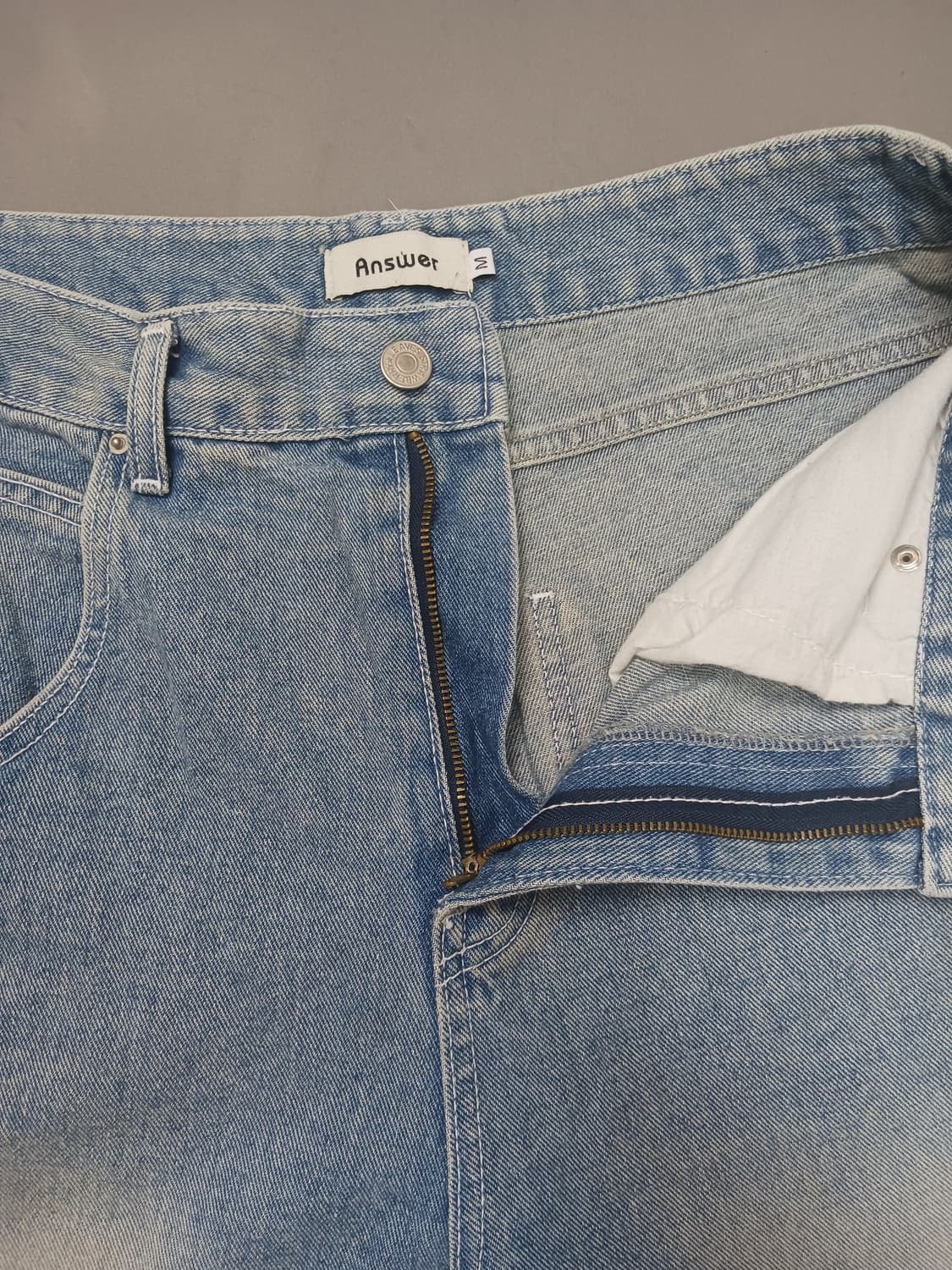 [M] 앤서 연청 자수패치 카펜터 데님 팬츠 청바지 상품이미지7