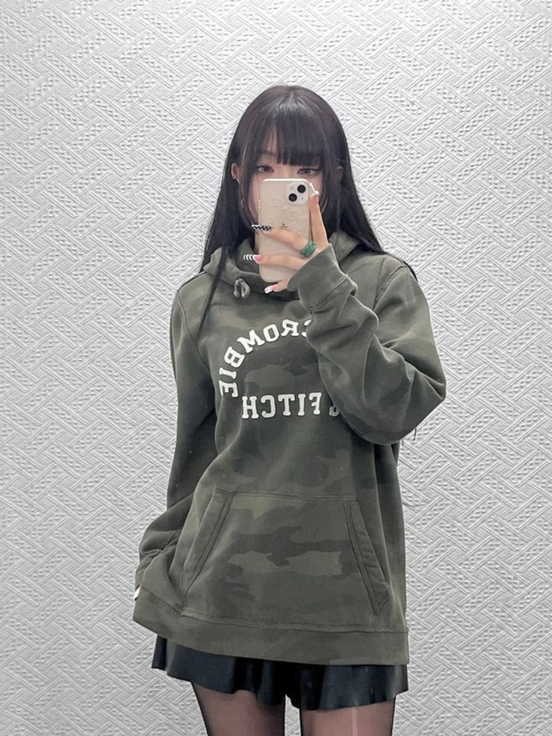 아베크롬비 빈티지 밀리터리 카모플라주 후드티 XL C10310 상품이미지1