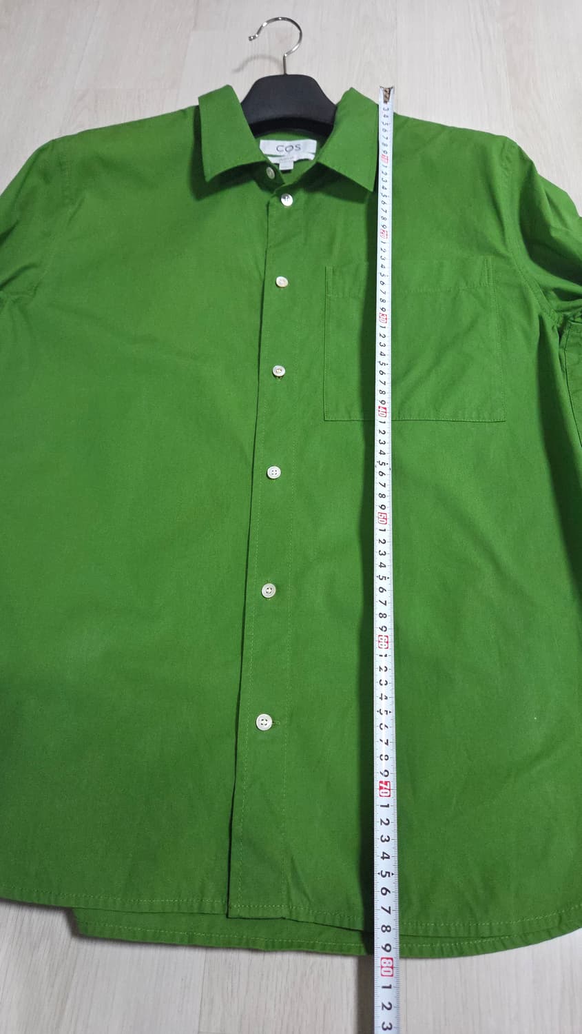 (착샷) 코스 COS 레귤러핏 셔츠 그린 상품이미지8
