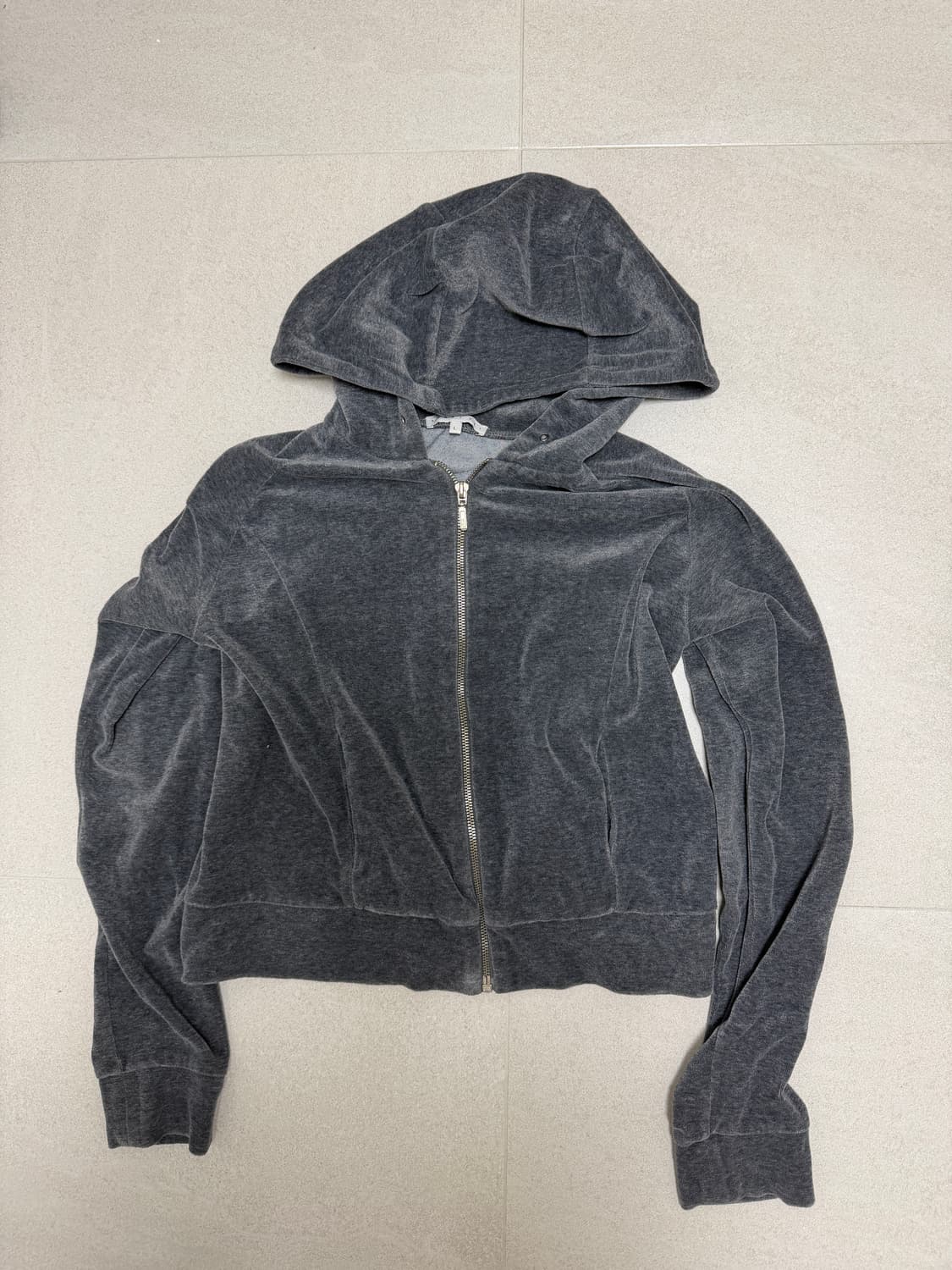 벨벳 후드집업 상품이미지2