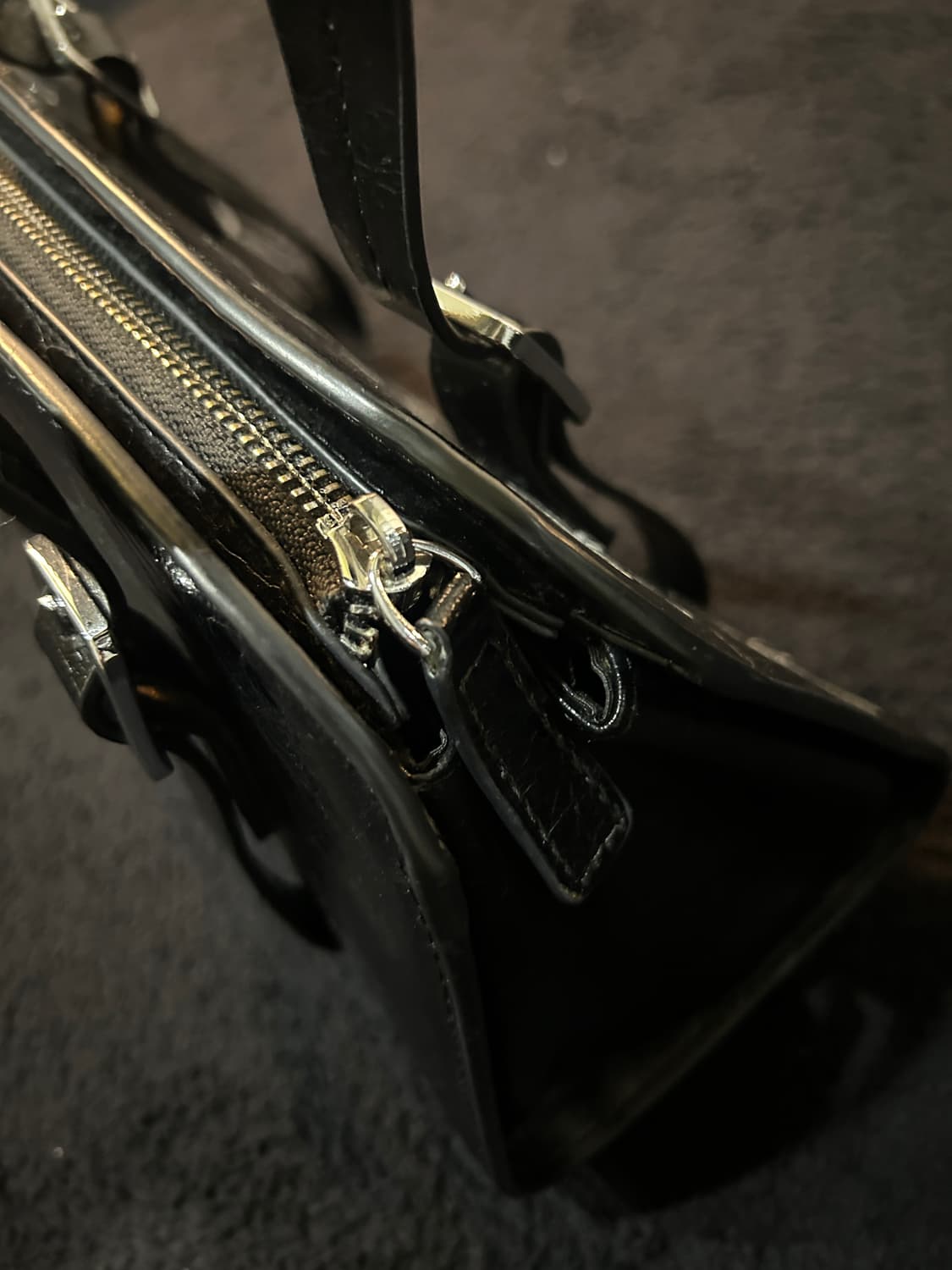 Takeapicture Gallery Shop 블랙 플라워 패턴 숄더백 상품이미지9