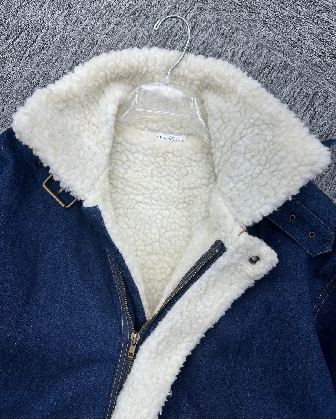 (L오버핏)B-3 TYPE 데님양털자켓-M1283 상품이미지5