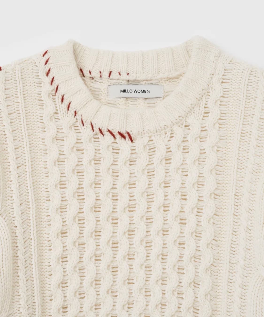 케이블 스티치 풀오버 니트 상품이미지3