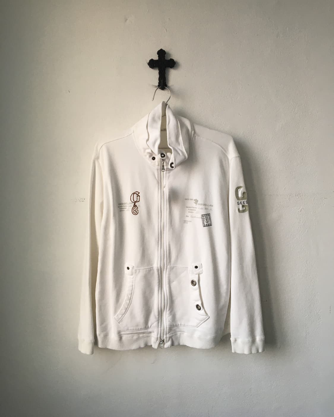 High neck cotton zip up 상품이미지2