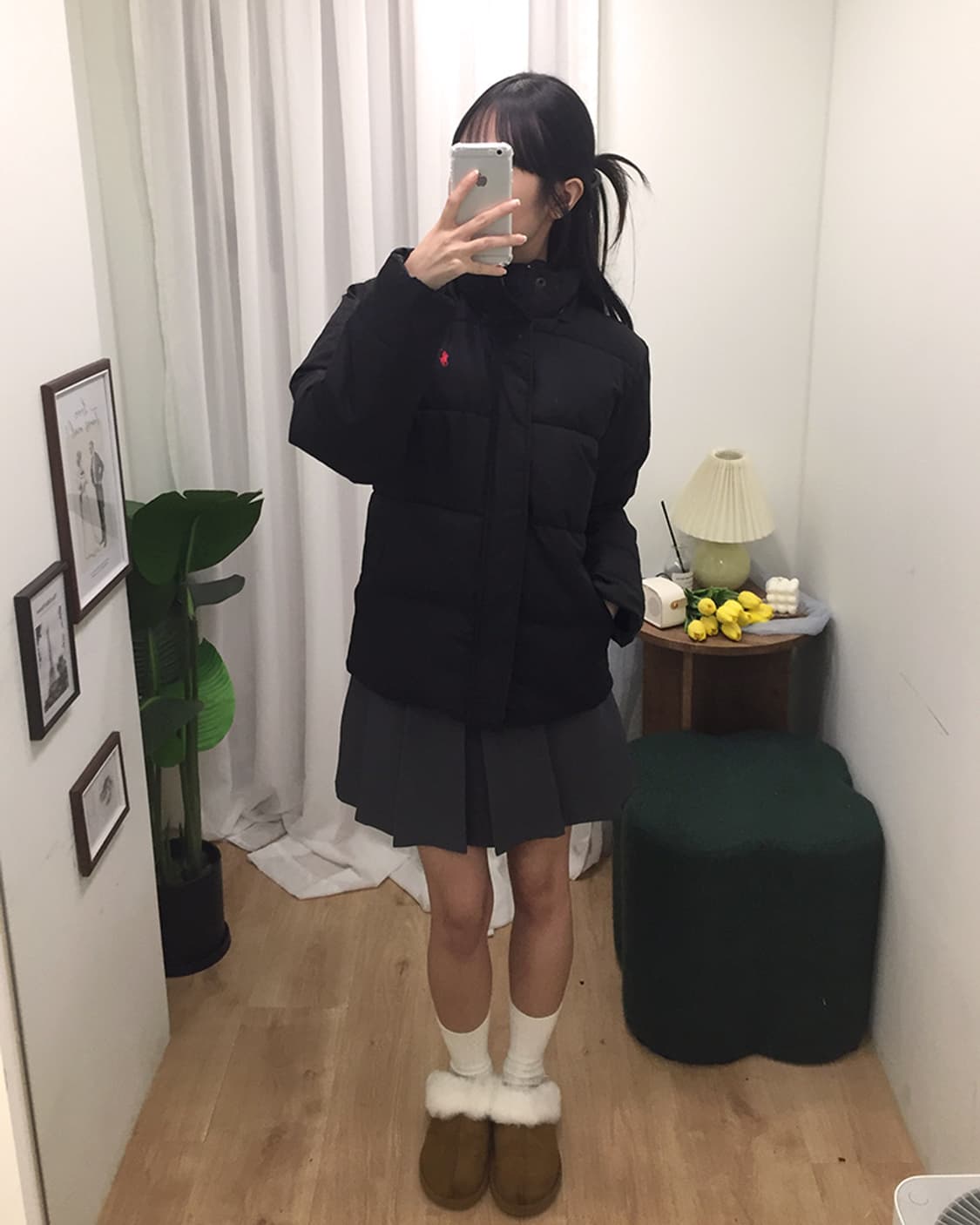 여성 폴로 패딩 점퍼 100 상품이미지1