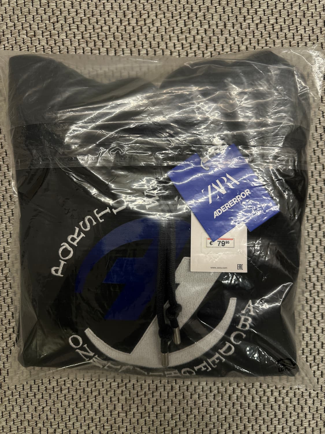 [S-M] 자라 x 아더에러 자수 후드 스웨트셔츠 블랙 상품이미지7