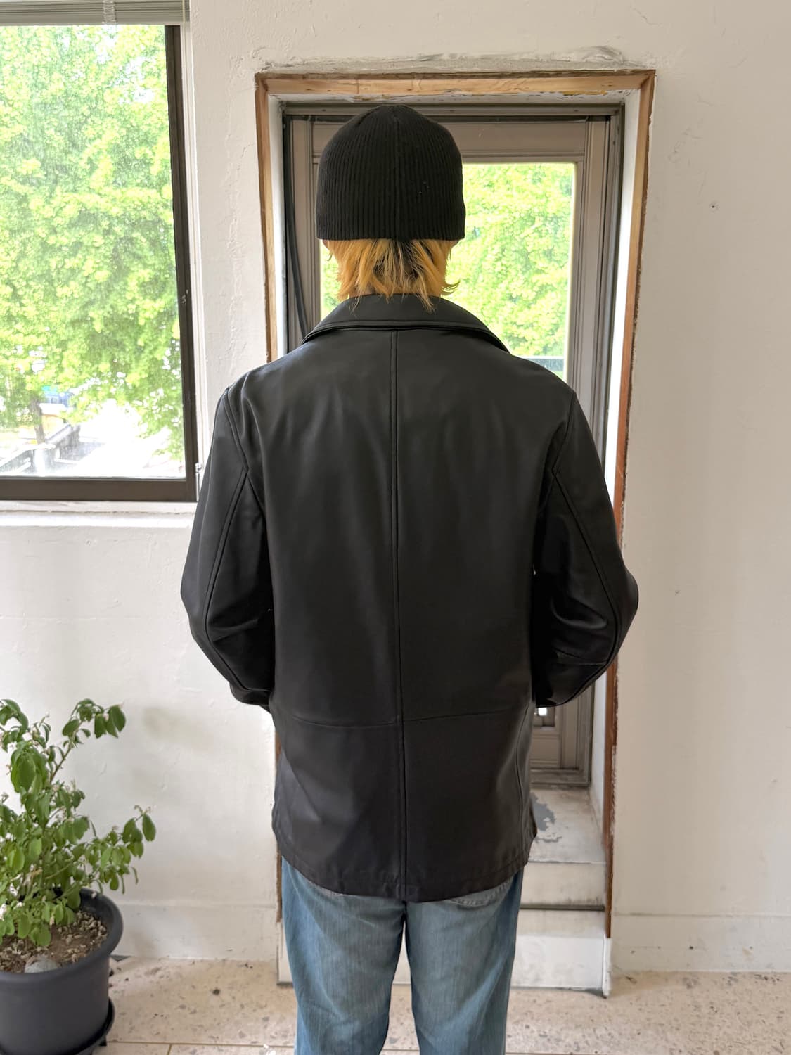 빈티지 레더 블레이저 자켓 상품이미지7