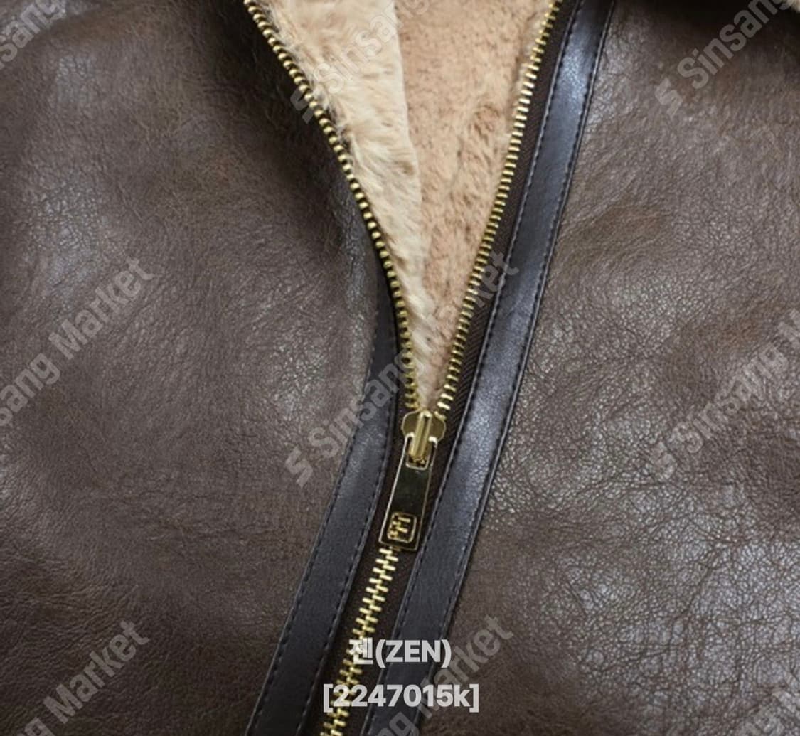 블랙업 매니크 어텀 브라운 무스탕 자켓 상품이미지6