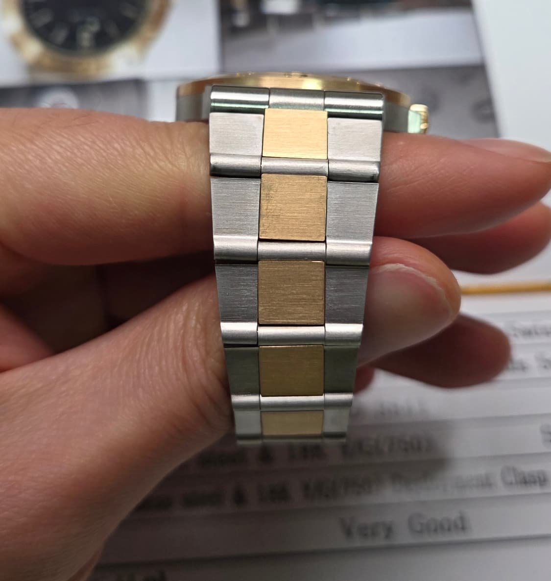 불가리 디아고노 18K콤비 LCV35SG 블랙판 오토매틱 브레이슬릿 ve 상품이미지5