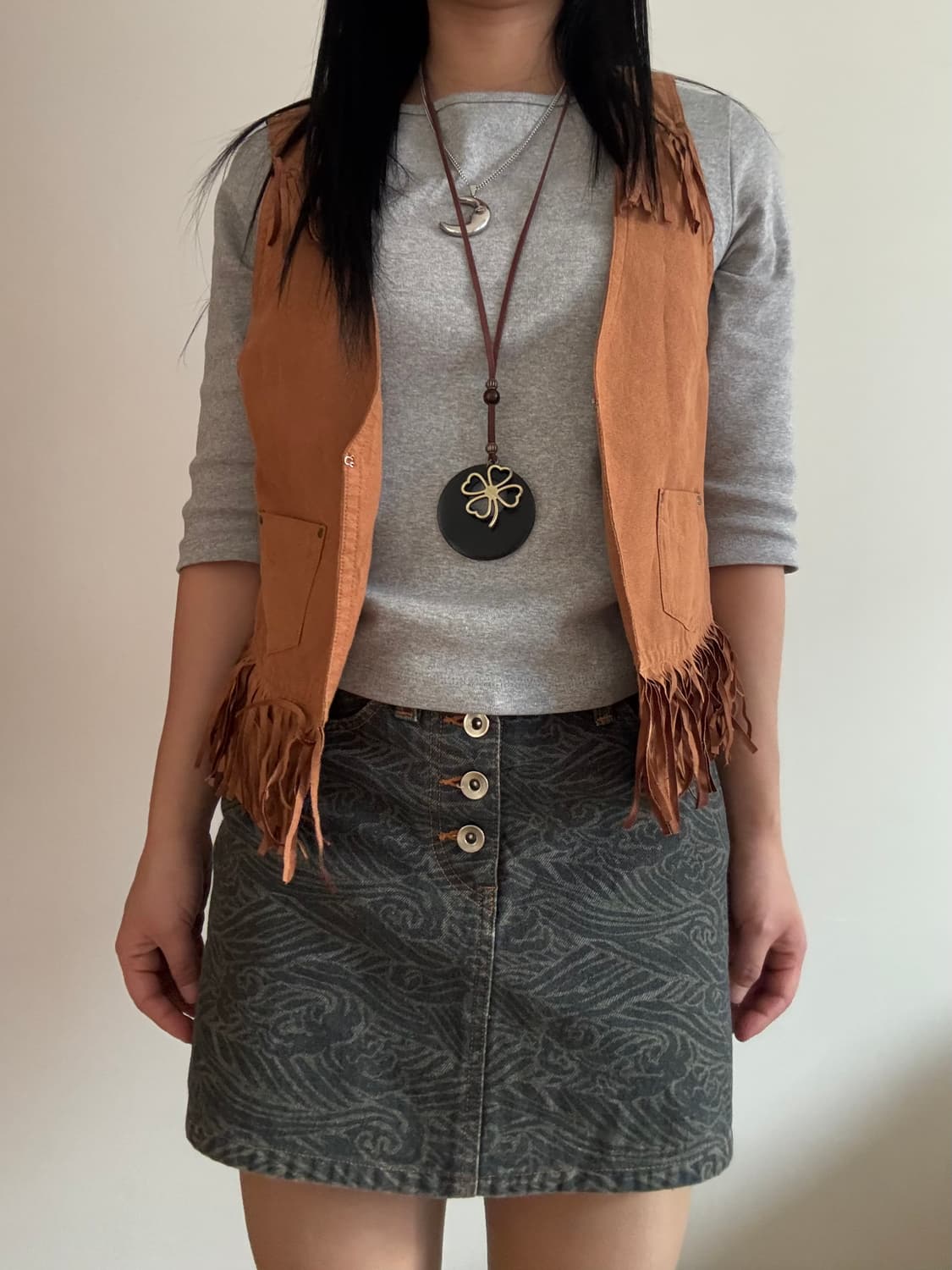 웨스턴 프린지 베스트 상품이미지2