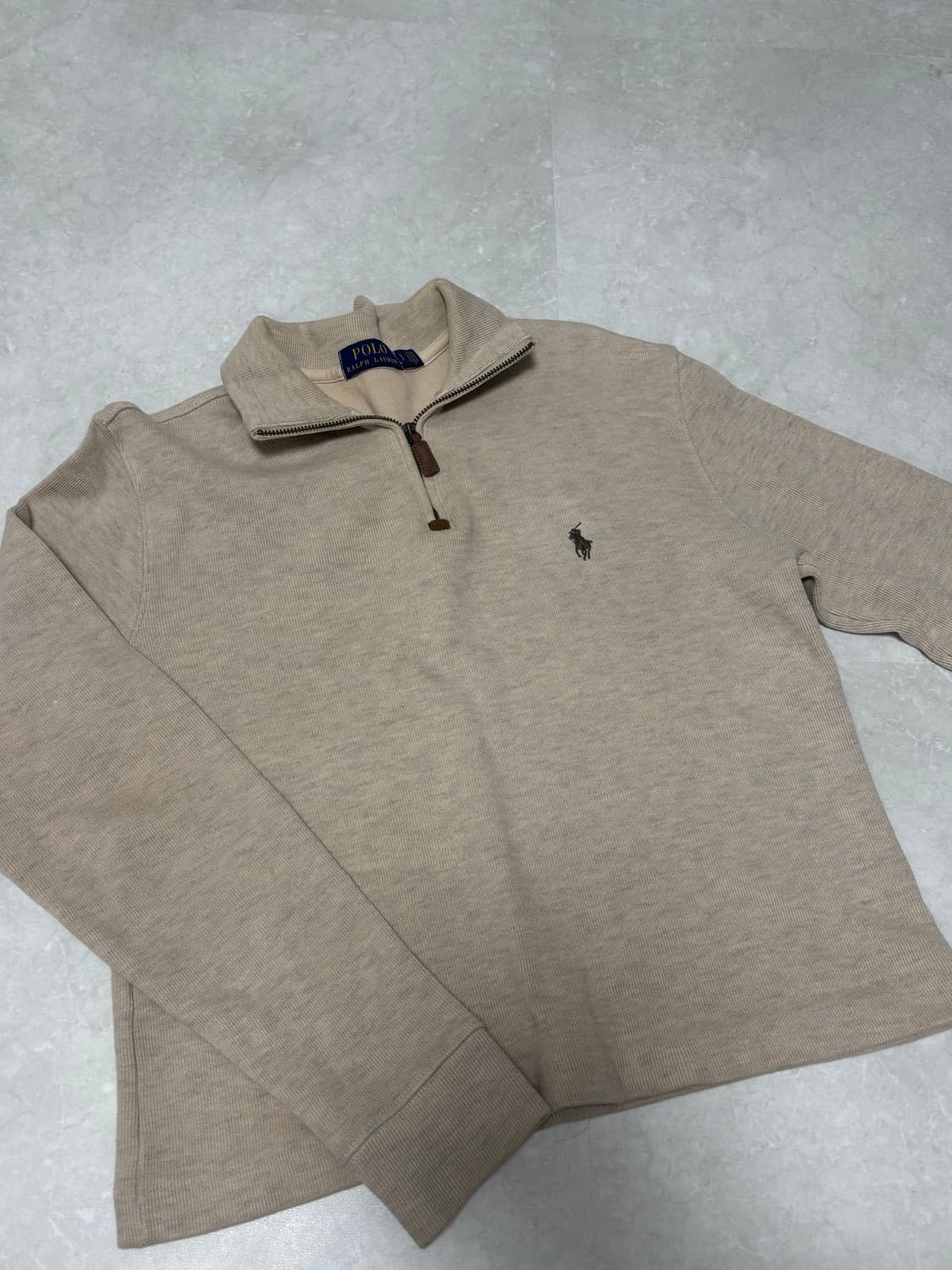 폴로 오트밀 반집업 상품이미지2