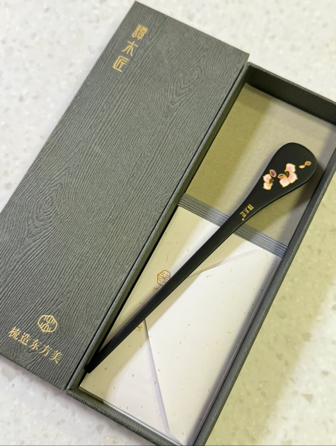 Tan Mujiang 수제 천연 나무 비녀 상품이미지2