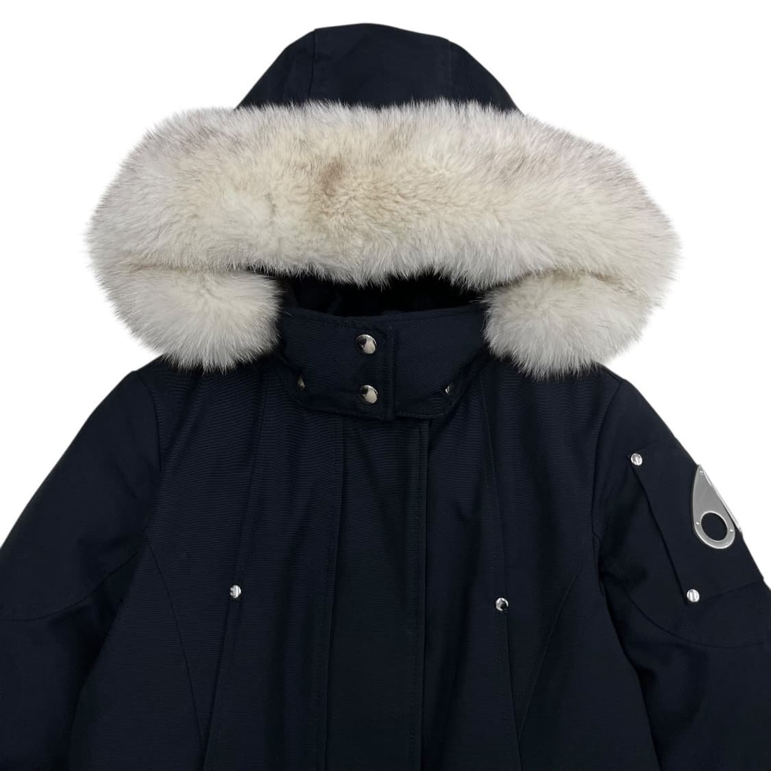 무스너클 울프죠 블랙 후드 스털링 롱패딩 상품이미지5