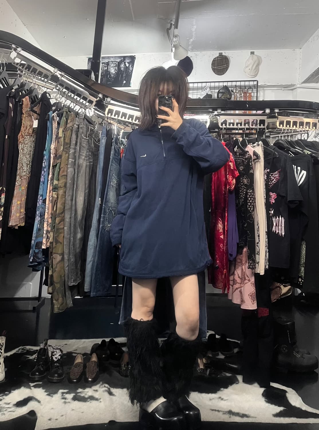 나이키 오버핏 반집업 상품이미지1