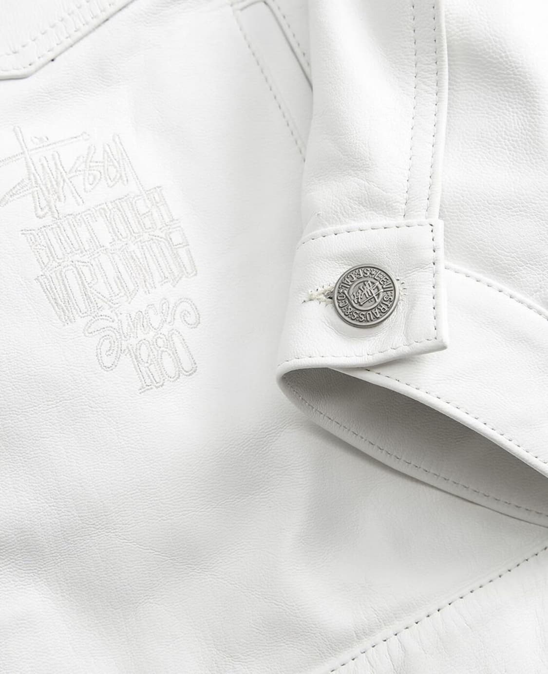 stussy X levi’s leather jacket 상품이미지4