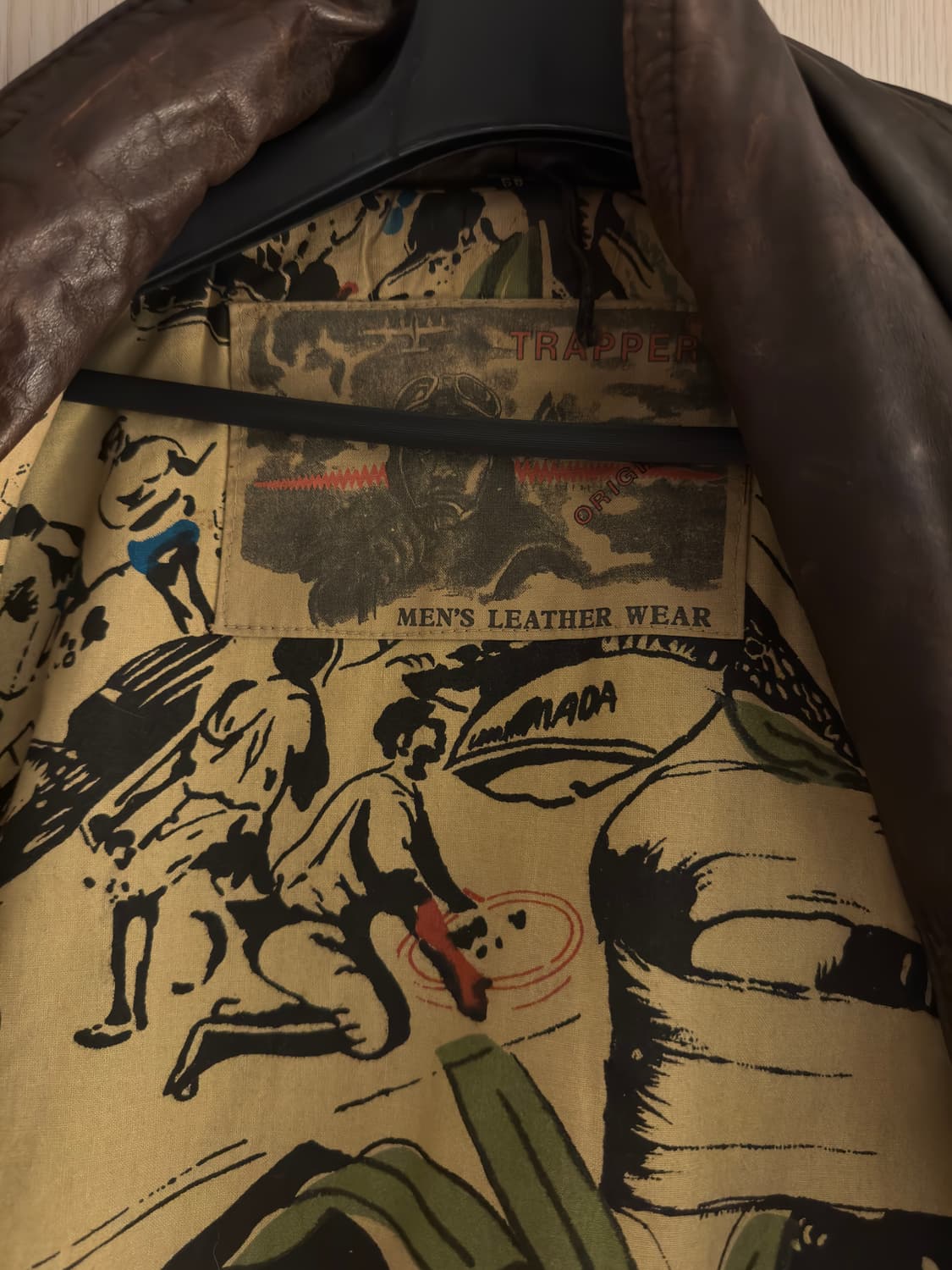 독일 빈티지 트래퍼 에비에이터 레더 봄버 상품이미지3