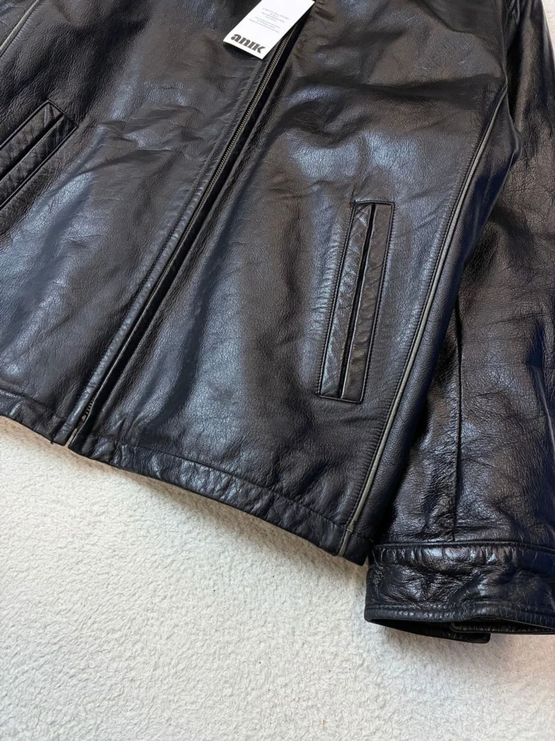 휠라 FILA 90's 100% 소가죽 레이싱 자켓 PN6106 상품이미지4