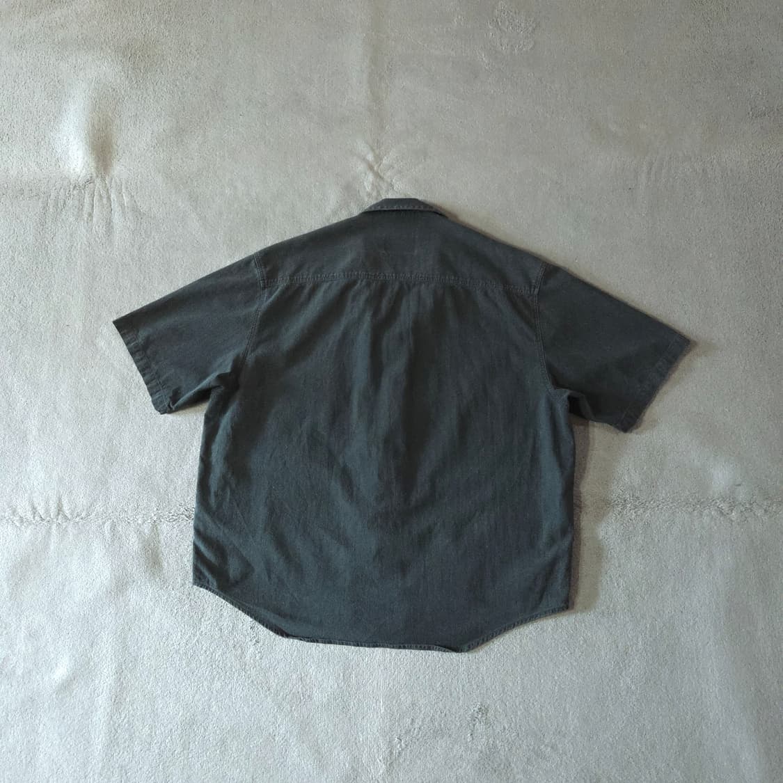 24SS 아미 스몰로고 오버사이즈 반팔 셔츠 S 블랙 상품이미지5