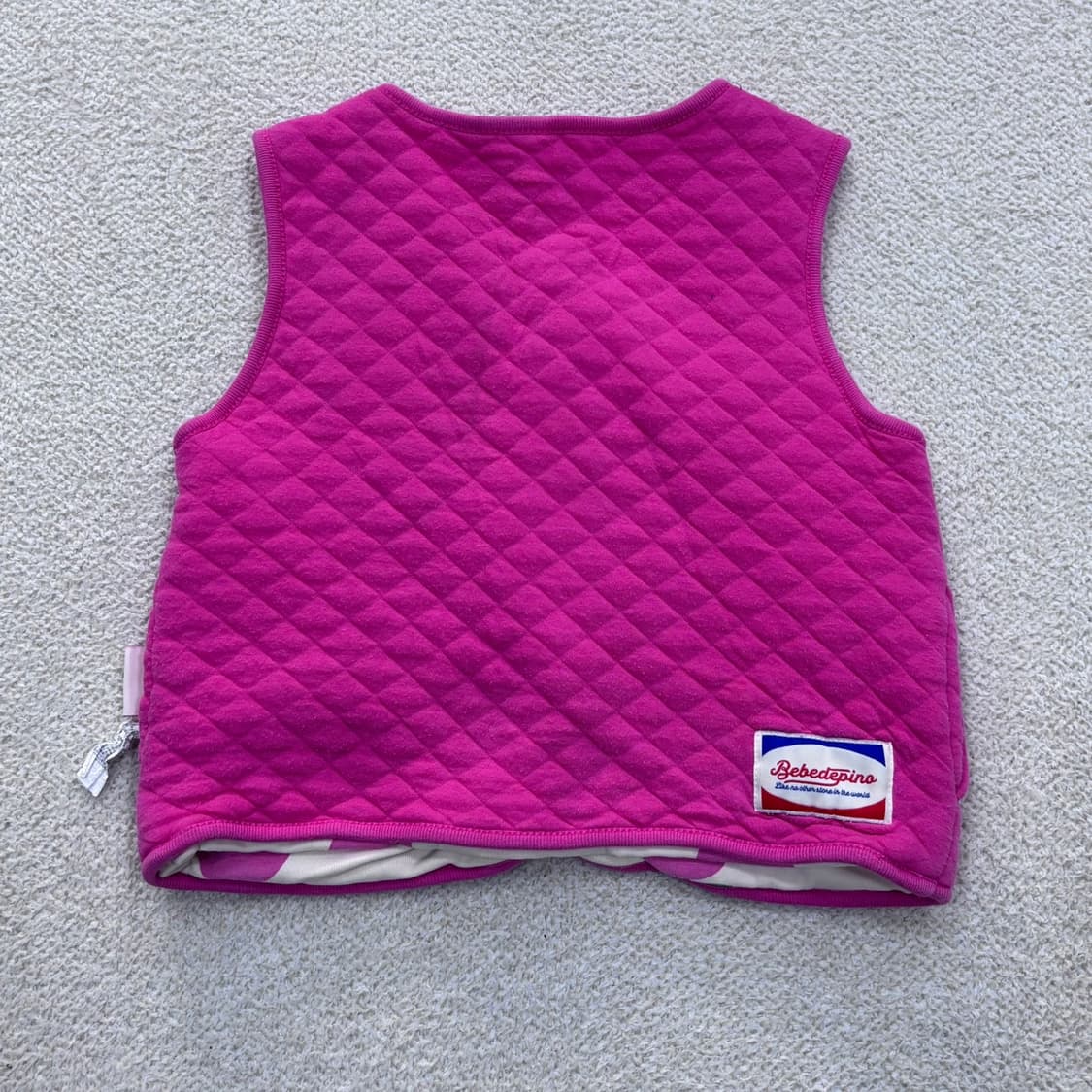 100 베베드피노 튤립 퀄팅 조끼 0402E 상품이미지2