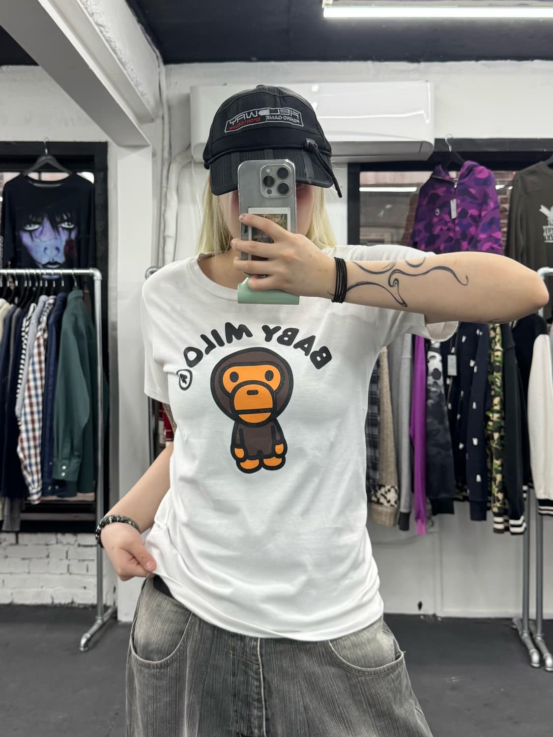 베이프 베이비 마일로 티셔츠 상품이미지3