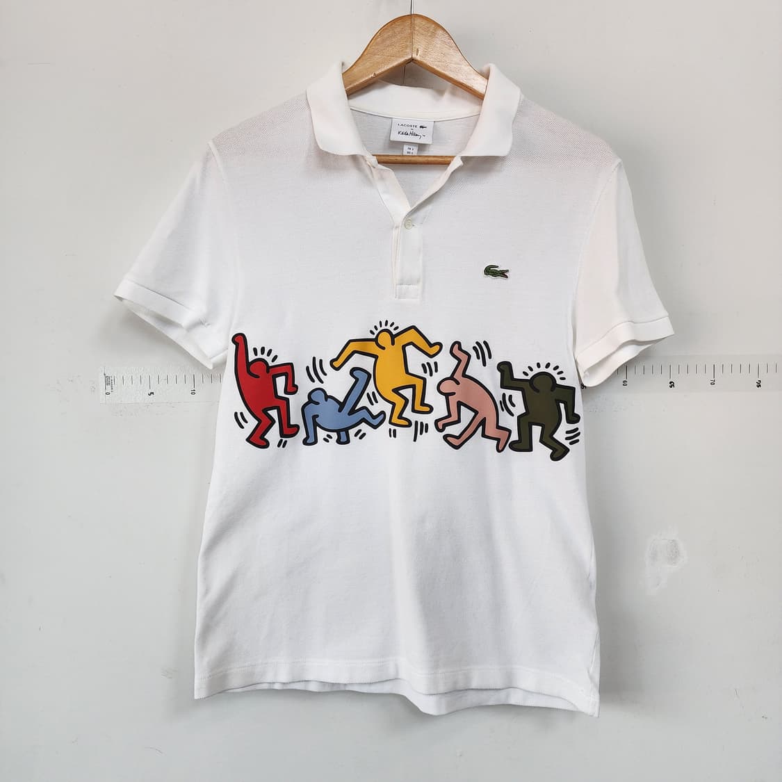 라코스테 x 키스해링 콜라보 반팔 카라티 화이트 상품이미지1