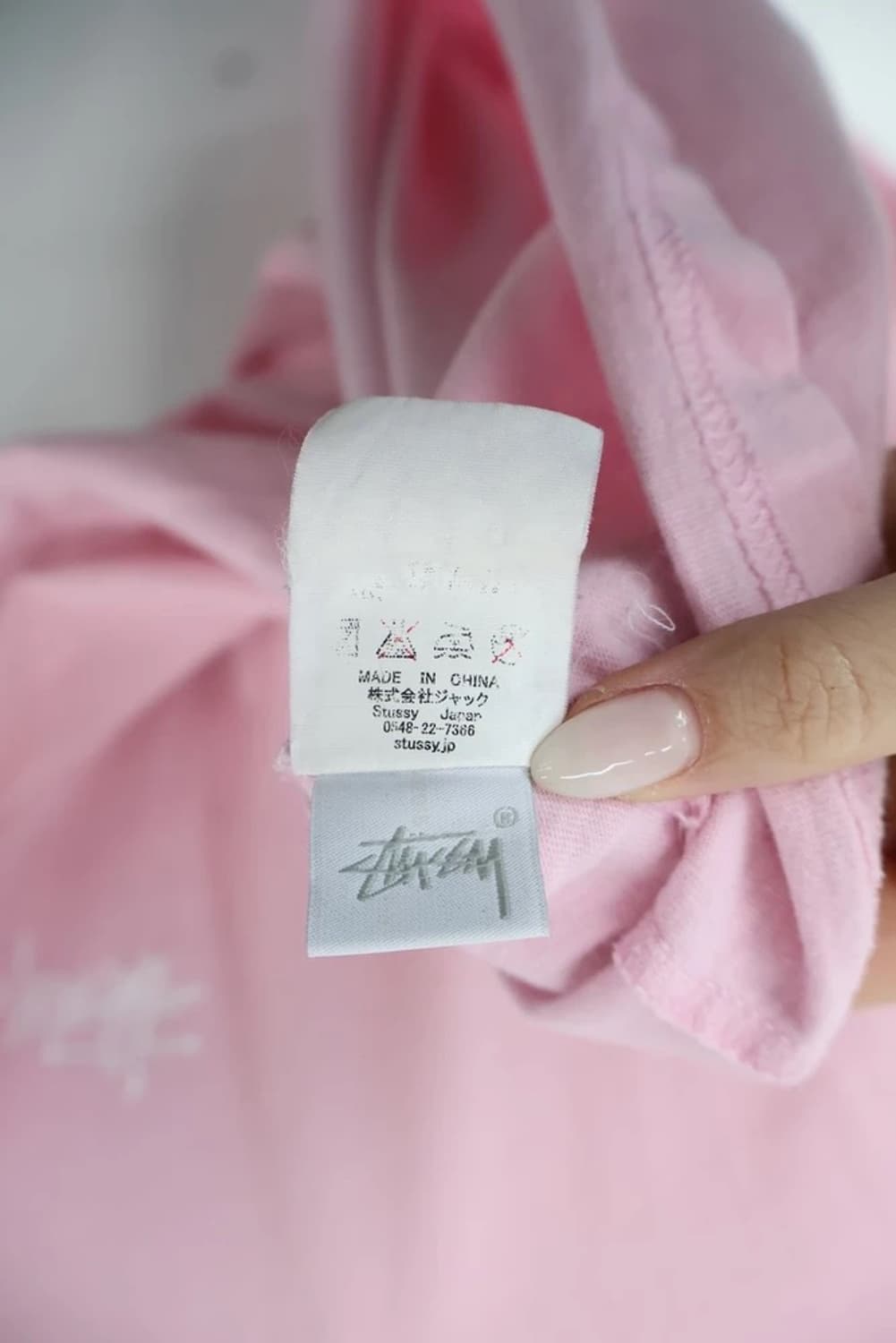 Stussy Basic Logo Pink Tee 상품이미지7