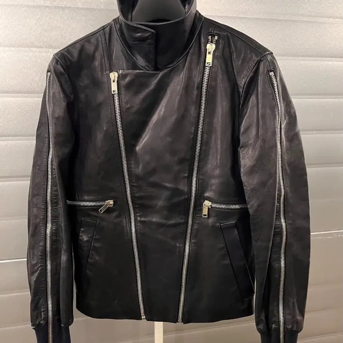 Diesel Black Gold 가죽 라이더 자켓 44 상품이미지3