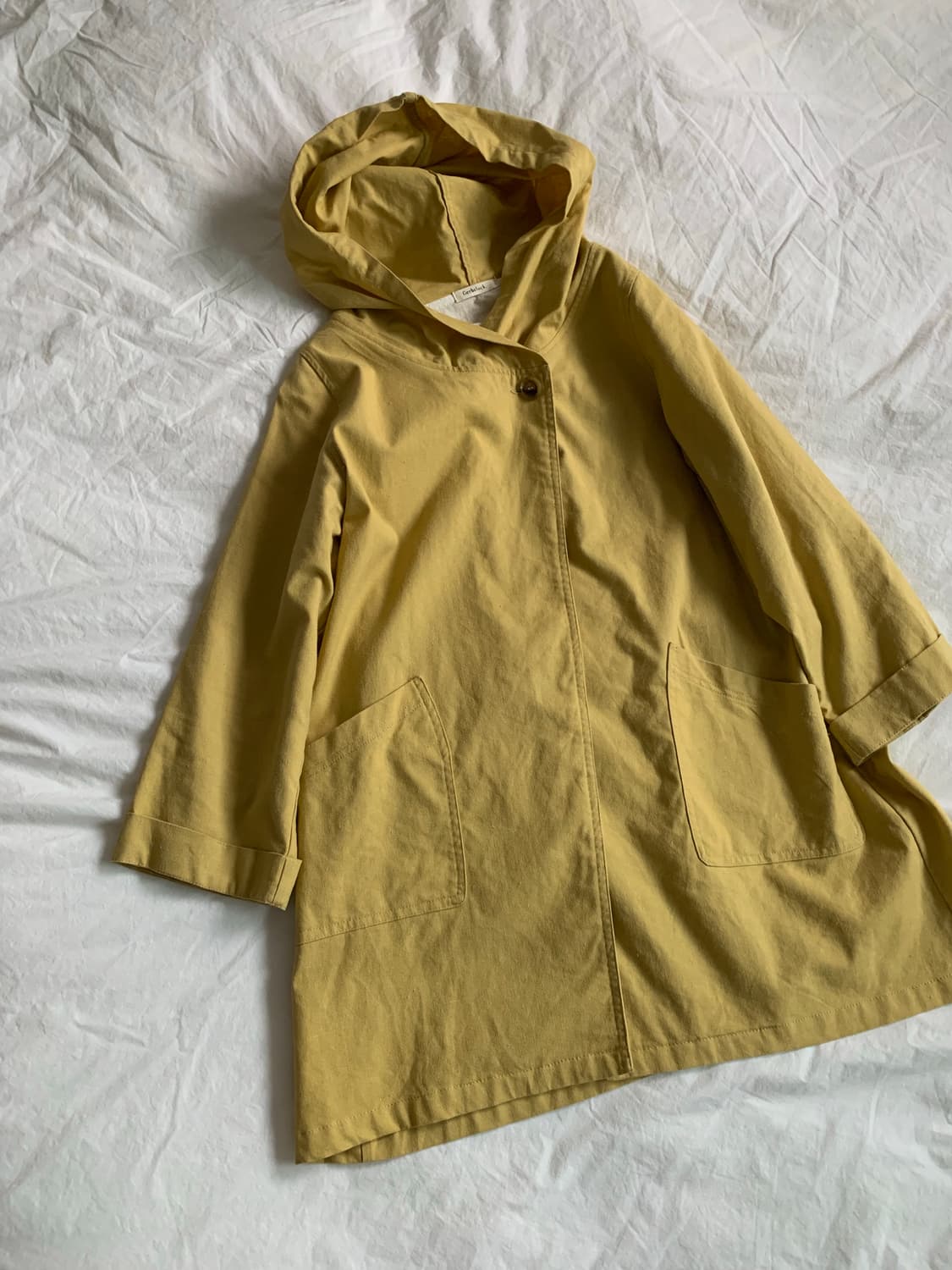 노랑 후디 코튼 점퍼 상품이미지2