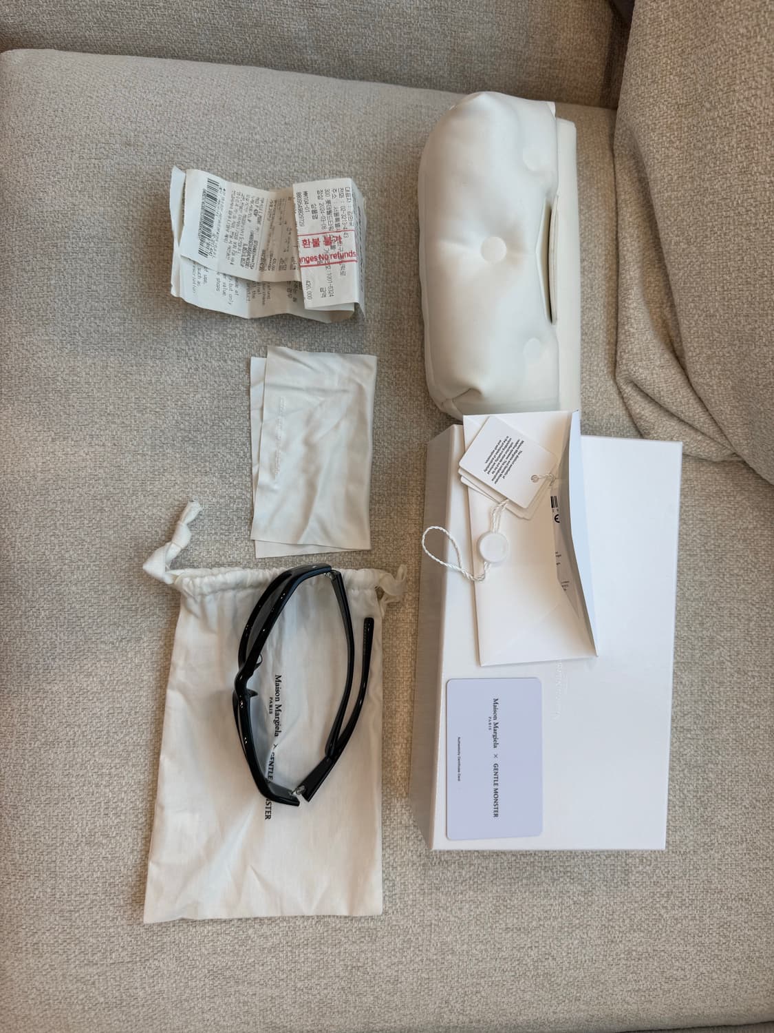 젠틀 몬스터 x 메종 마르지엘라 MM104 블랙 블랙 상품이미지1