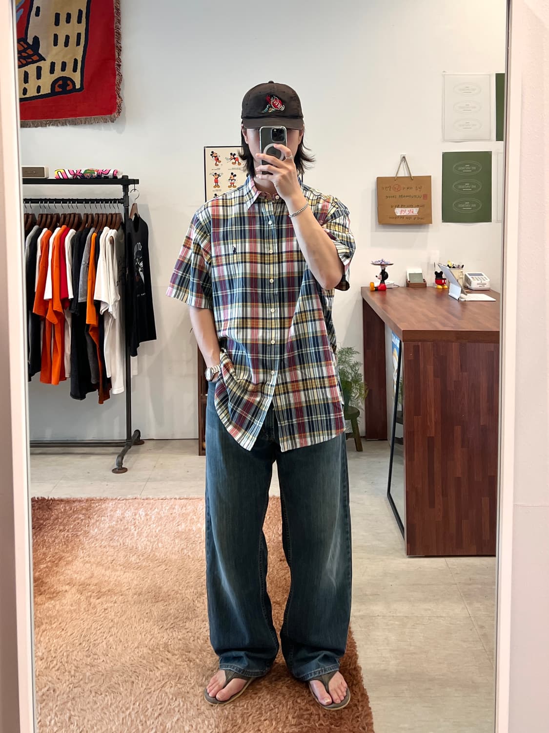 Polo RL 폴로 랄프로렌 CLASSIC FIT 체크 반팔 셔츠 상품이미지2