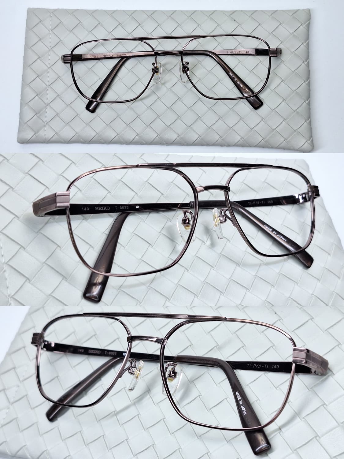 세이코 SEIKO T-8025 더블브릿지 투브릿지 티타늄 안경테/일본 상품이미지2