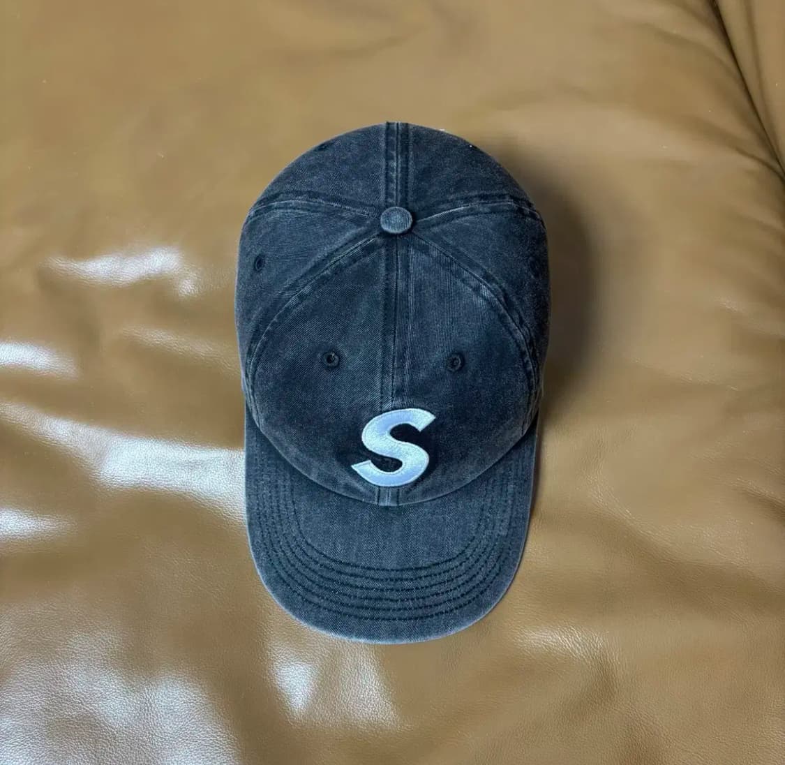 Supreme 슈프림 20ss 피그먼트 블랙 S로고 6패널 볼캡 모자 상품이미지5