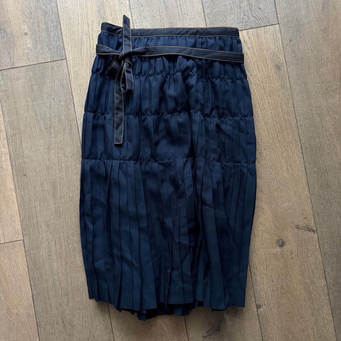 Layer Shirring Pleats Wrap Skirt 상품이미지6