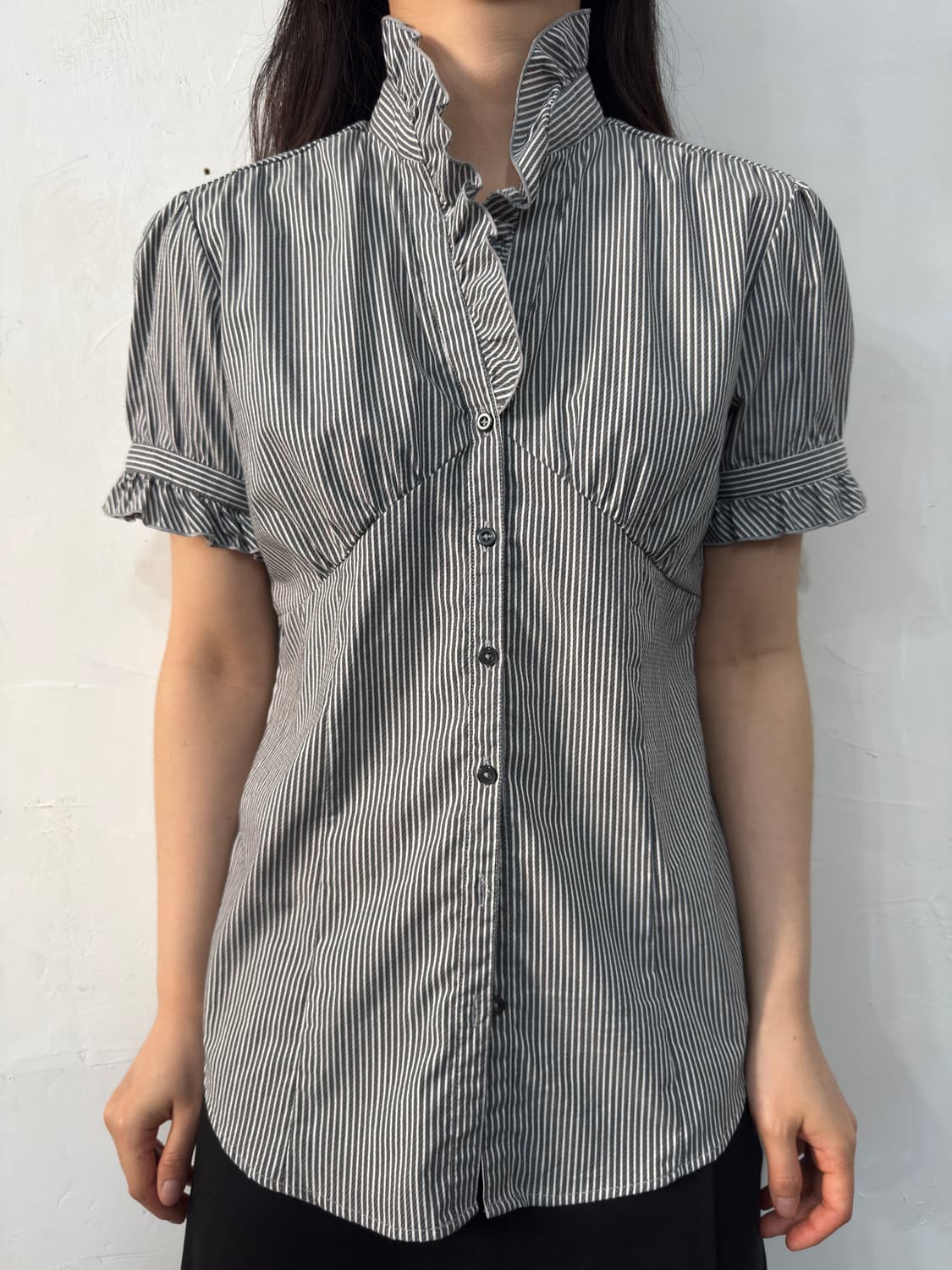 frill stripe shirt 상품이미지1