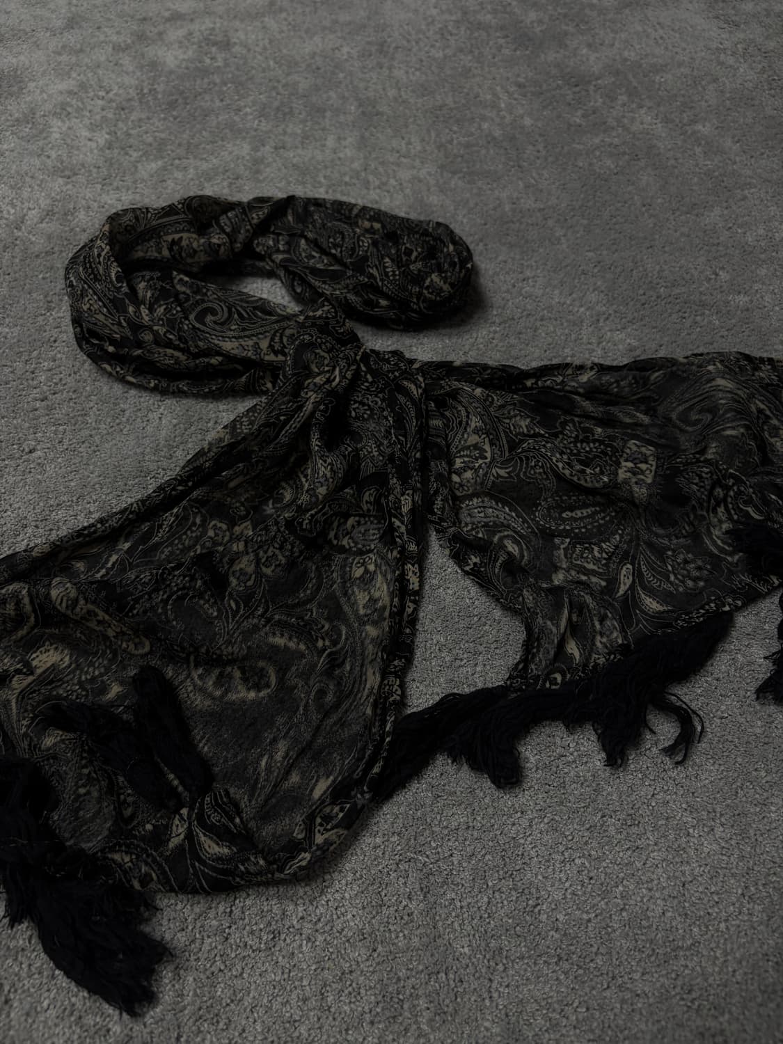 Vintage vkei punk mood paisley scarf 상품이미지3