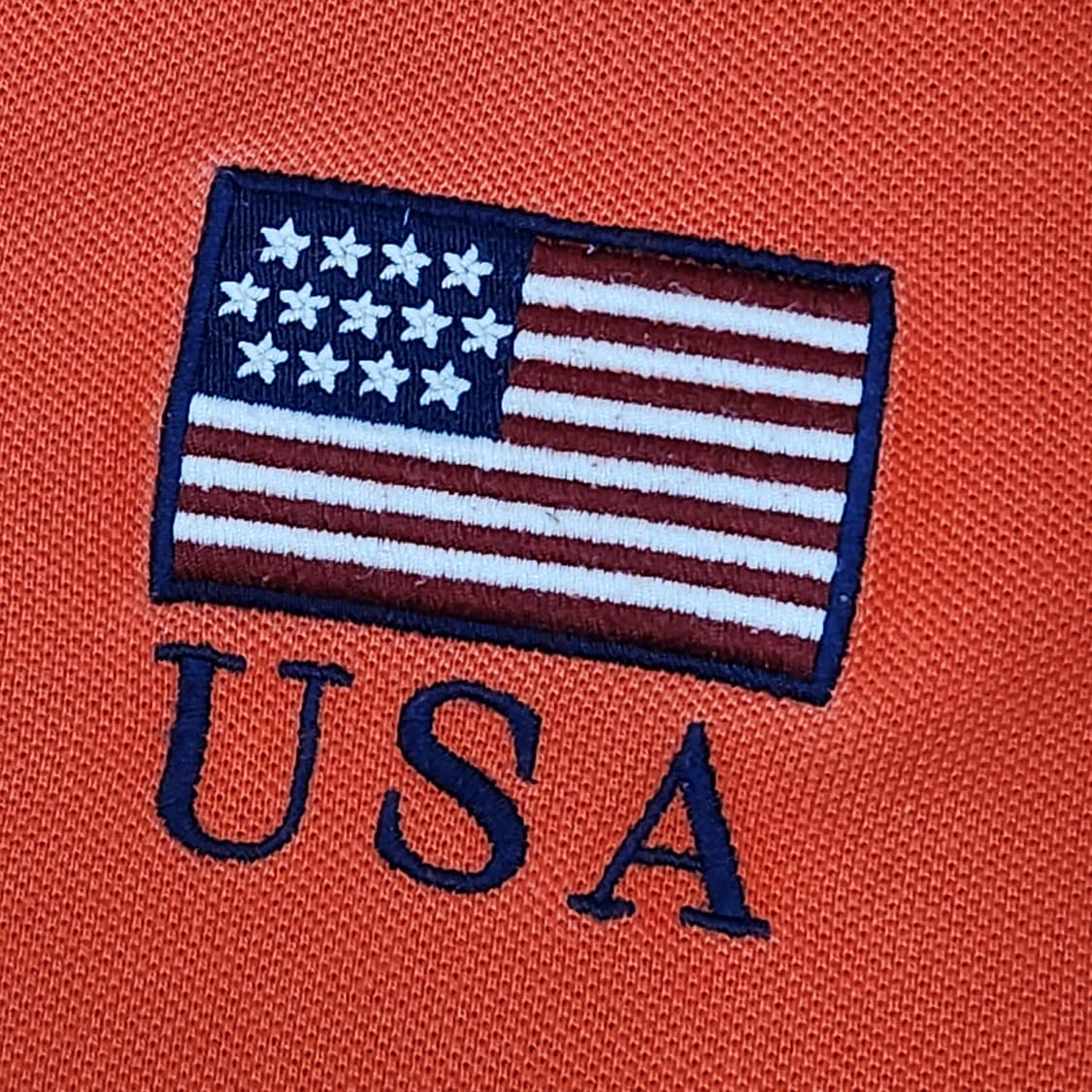 폴로 랄프로렌 빅포니 USA 성조기 카라티 다홍색 S 상품이미지5