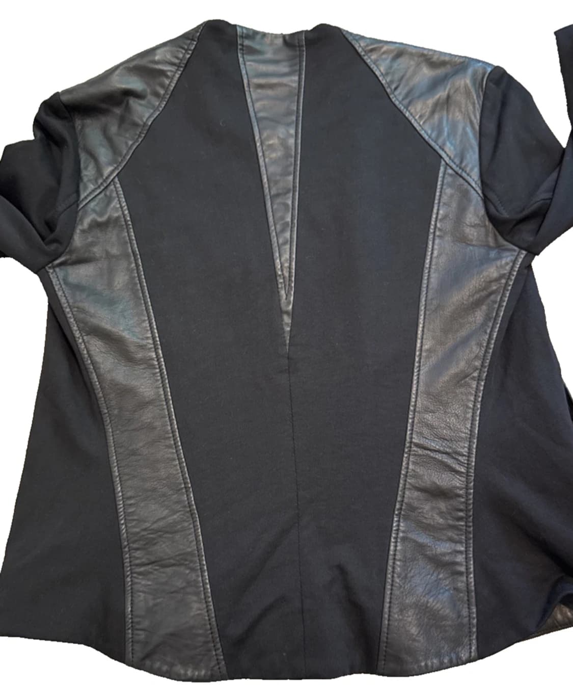 헬무트 랭 레더 패널 믹스 모토 자켓 상품이미지4