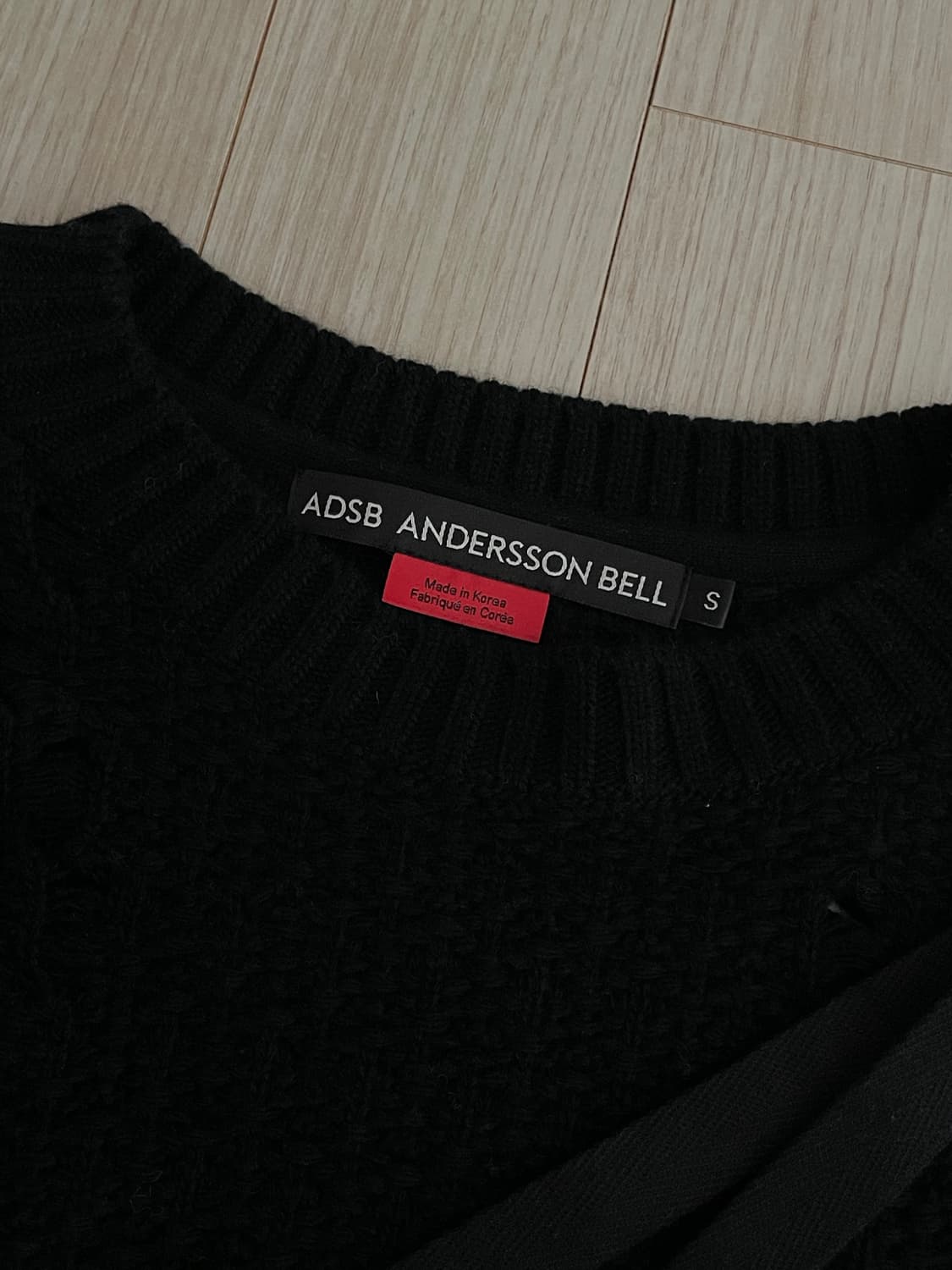 앤더슨벨 NORA 스트랩 니트 블랙 S 상품이미지2