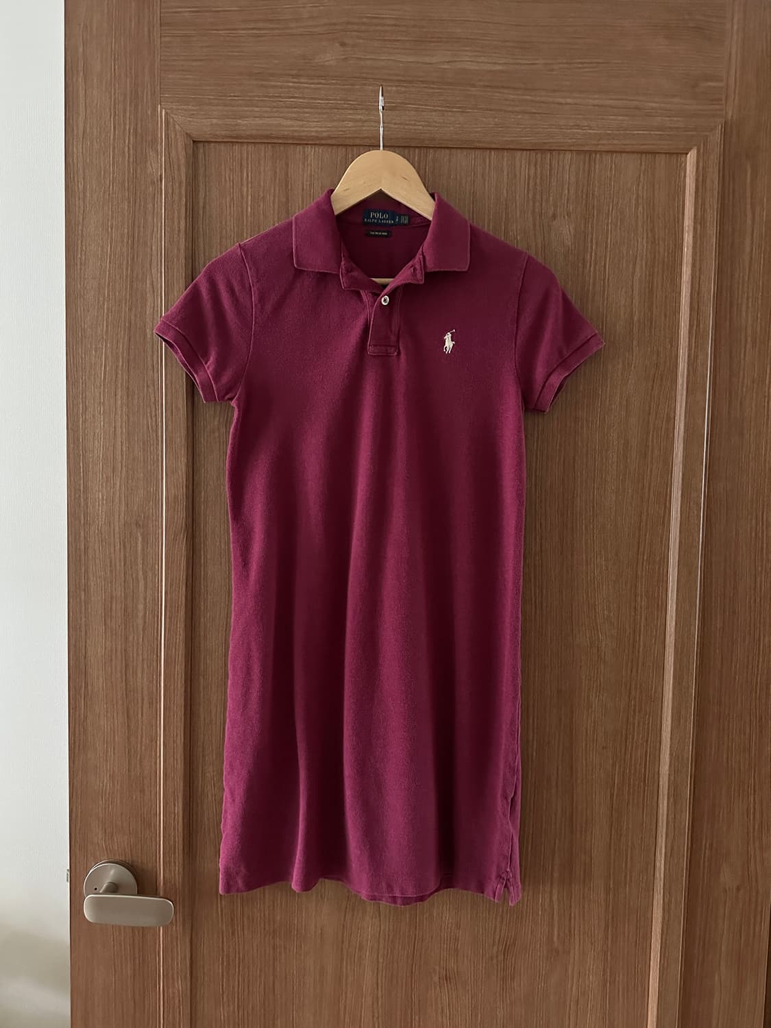 Polo Ralph Lauren 여성 버건디 PK 원피스 S 상품이미지2