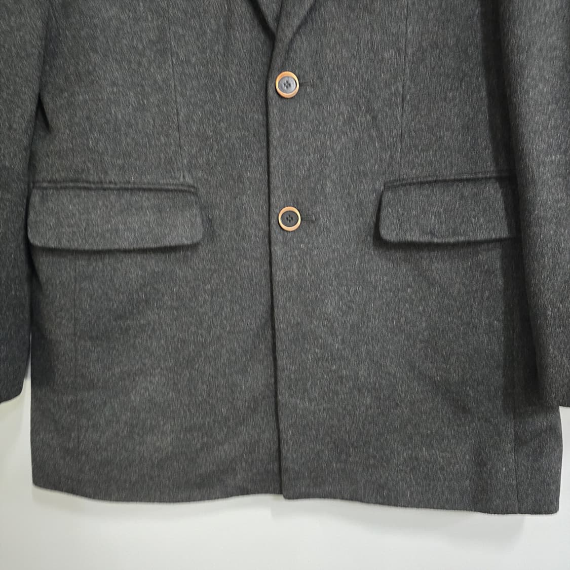 지오지아(ZIOZIA) 울 캐시미어 혼방 싱글 코트 105 상품이미지3