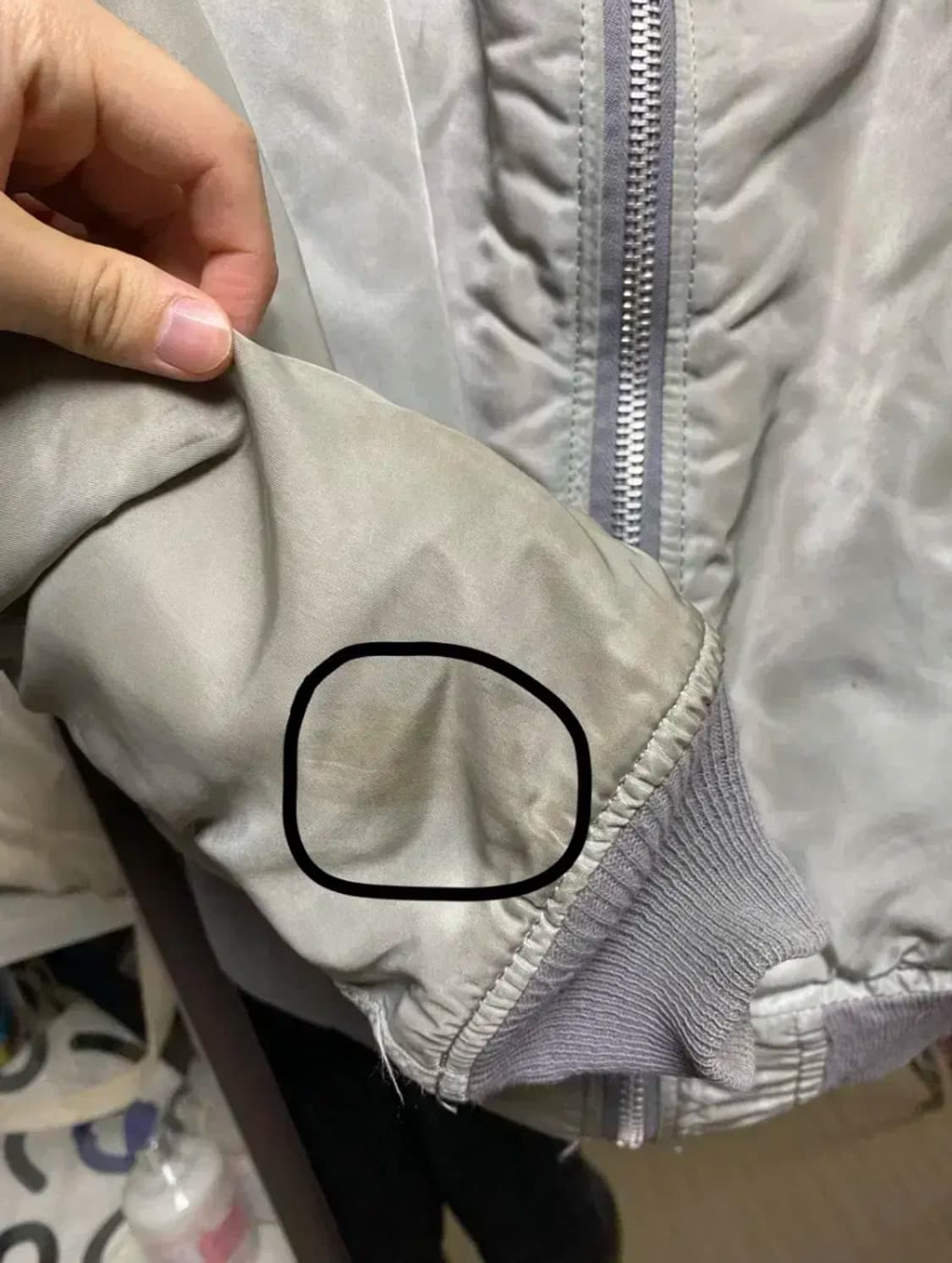 L) 90s USA 알파사 ma1 그레이 상품이미지8