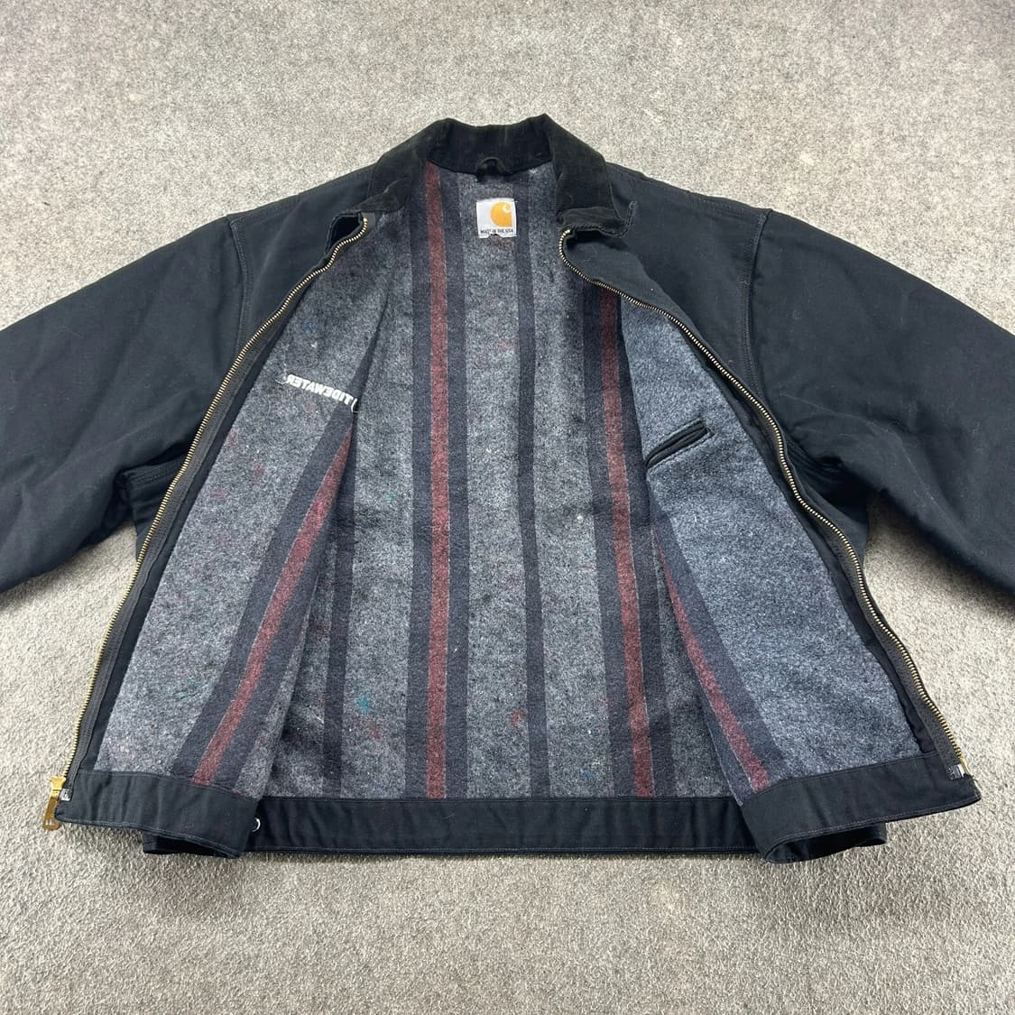 칼하트 J001 블랭킷 자켓 블랙 상품이미지2