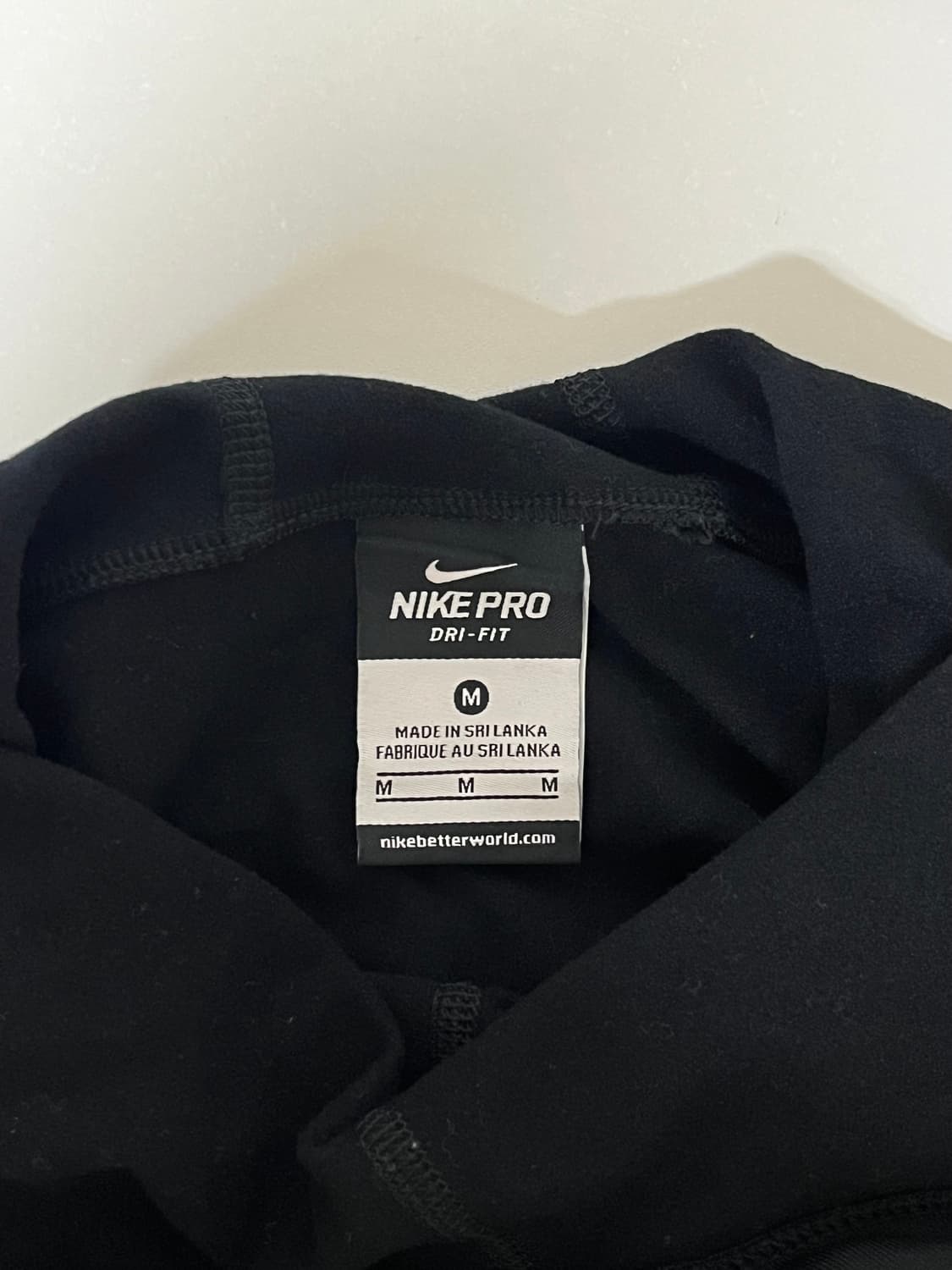 M) 나이키 드라이핏 기모 후드 티셔츠 블랙 상품이미지4