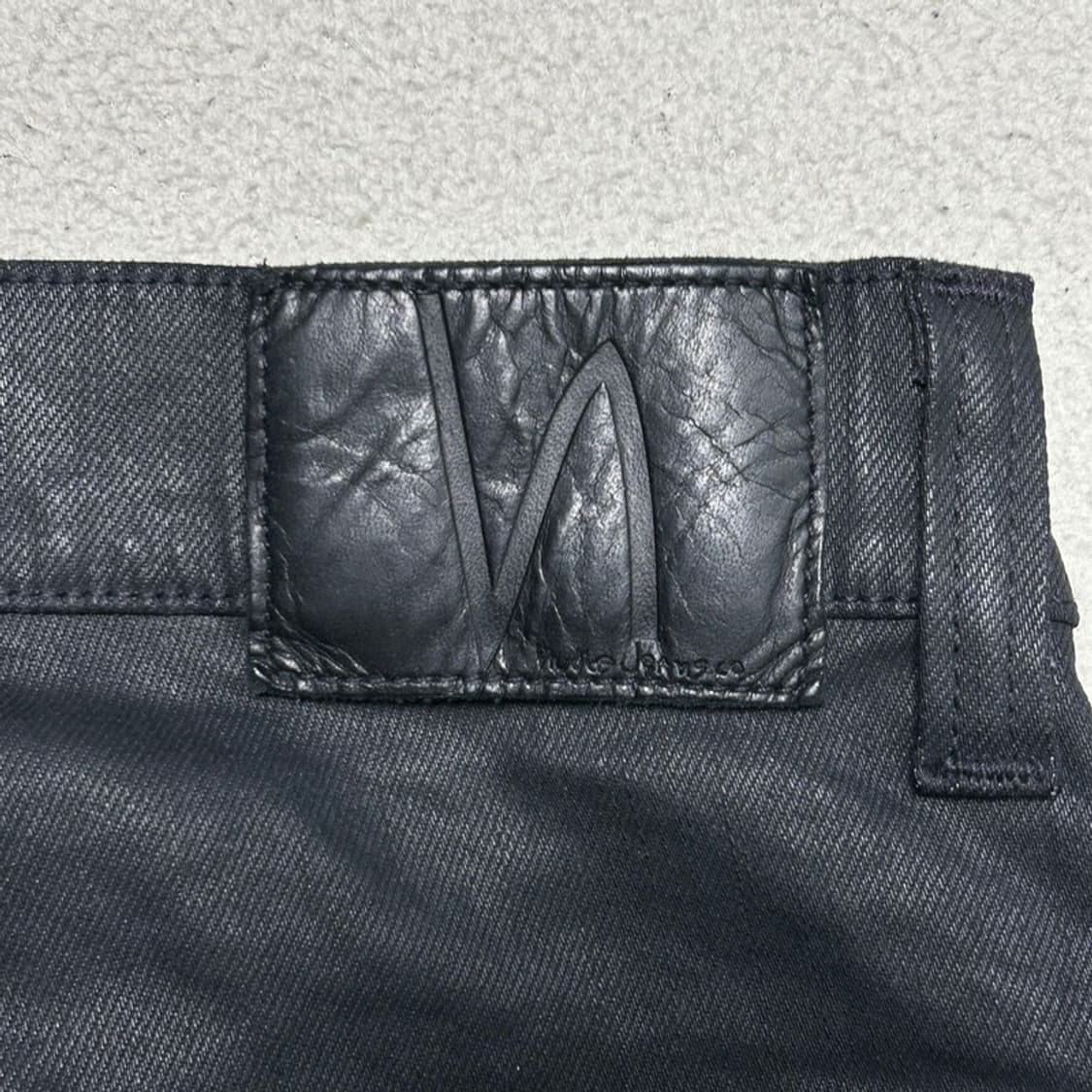 누디진 씬핀 오델 블랙 코팅진 30 32 상품이미지6