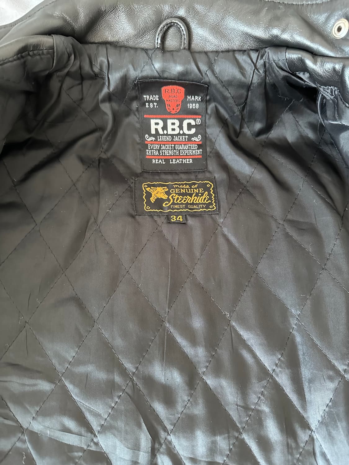 RBC 싱글 라이더 자켓 카우하이드 상품이미지2