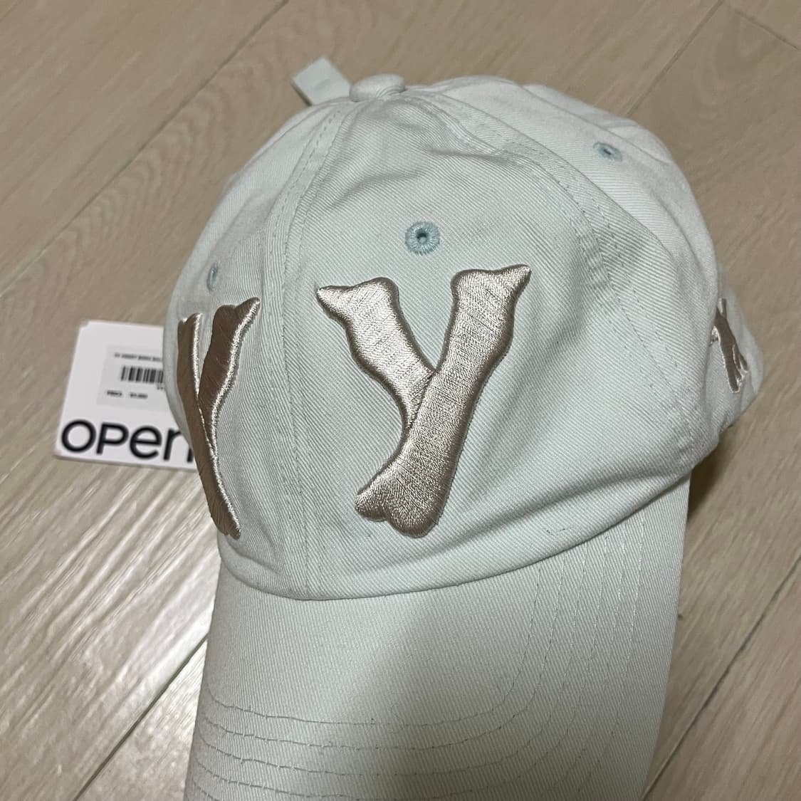 [새상품/당일배송] 오픈와이와이 하트 본 볼캡 민티 Open Yy 모자 상품이미지3