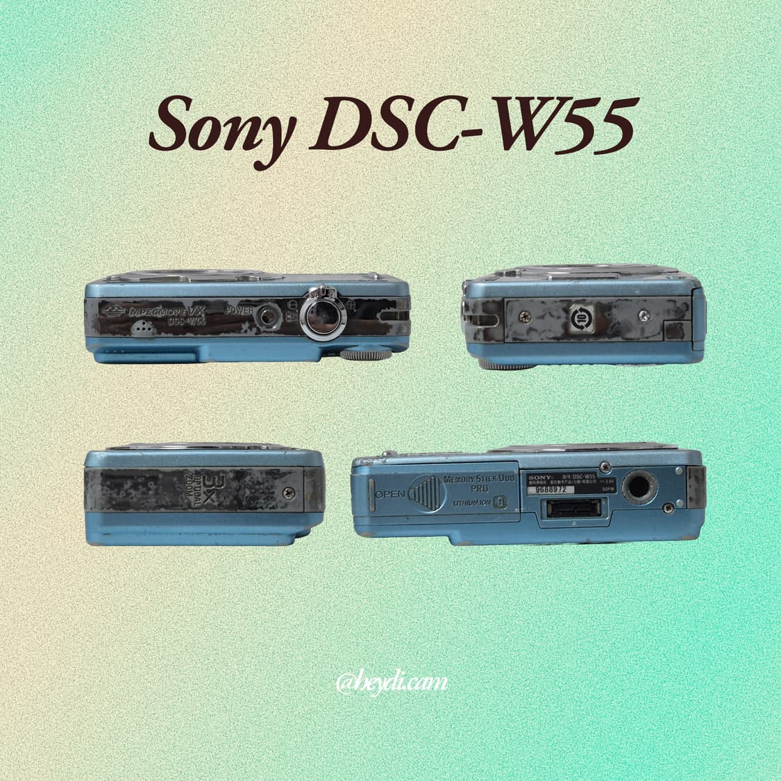 소니 사이버샷 W55 블루 !! (Sony DSC-W55) 상품이미지3