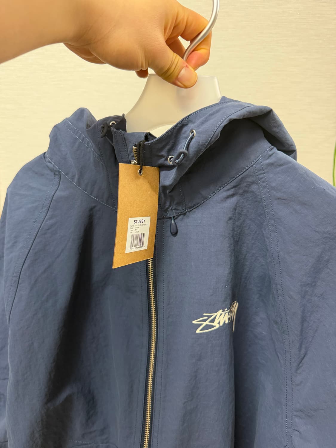 스투시 나일론 비치 쉘 자켓 (네이비) 상품이미지2